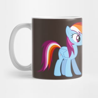 Lesbian Pride Rainbow Dash Mug